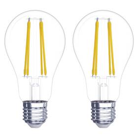 Žárovka LED EMOS Filament, klasik, 5,9W, E27, teplá bílá, 2ks (ZF5140.2)