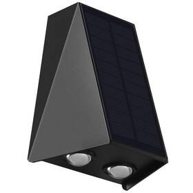 Nástěnné svítidlo IMMAX WALL-4, solární, se světelným čidlem, 2 W (08490L) černé