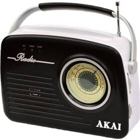 Radiopřijímač AKAI APR-11 černá barva
