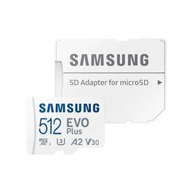 Paměťová karta Samsung micro SDXC 512GB EVO Plus + SD adaptér (MB-MC512SA/EU)