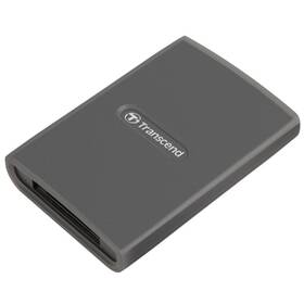 Čtečka paměťových karet Transcend RDE2, USB-A, USB-C/CFexpress typ B (TS-RDE2) šedá - zánovní - 12 měsíců záruka