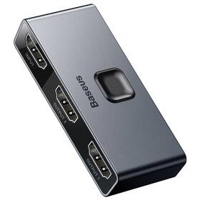 HDMI rozbočovač Baseus Matrix HDMI Splitter 2v1/1v2 šedá barva
