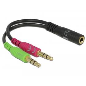 Redukce DeLock Jack 3,5mm /2x Jack 3,5mm 
