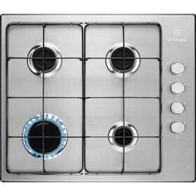 Plynová varná deska Electrolux KGS6404SX nerez
