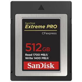 Paměťová karta SanDisk Extreme Pro CFexpress 512GB, (1700R/1400W), Type B (SDCFE-512G-GN4NN)