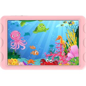 Dotykový tablet iGET Smart W8 Kids 4 GB / 64 GB + dětský kryt růžová barva
