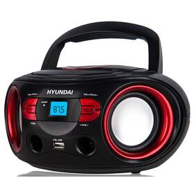 Radiopřijímač s CD Hyundai TRC 533 AU3BR černý/červený