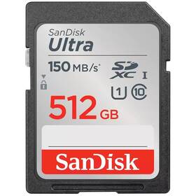 Paměťová karta SanDisk SDXC Ultra 512 GB UHS-I U1 (150R) (SDSDUNC-512G-GN6IN)