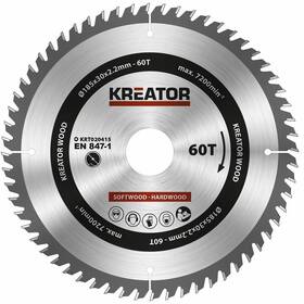 Kotouč pilový Kreator KRT020415 185mm 60T 
