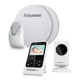 Sada Babysense Bundle monitor dechu + dětská chůvička bílá barva
