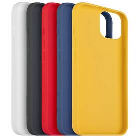 Set krytů na mobil FIXED Story na Apple iPhone 12/12 Pro (FIXST-558-5SET1) černý/bílý/červený/modrý/žlutý
