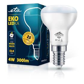 Žárovka LED ETA EKO LEDka reflektor 4W, E14, teplá bílá (R50W4WW)