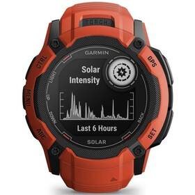 Chytré hodinky Garmin Instinct 2X Solar - Flame Red (010-02805-01) - zánovní - 24 měsíců záruka