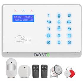 Kompletní sada Evolveo Salvarix bezdrátový WiFi&GSM alarm s čtečkou RFID (ALM303)