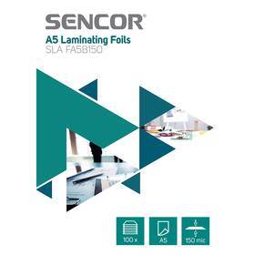 Laminovací fólie Sencor SLA FA5B150 A5, 150mic, 100ks (45011730)