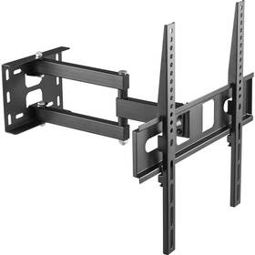 Držák TV STELL SHO 4600, polohovatelný, pro úhlopříčky 32" až 55", nosnost 35 kg černá barva
