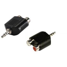 Redukce AQ stereo 2x RCA / 3,5 mm jack F/M 
