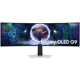 Herní monitor Samsung Odyssey OLED G9 stříbrná barva

