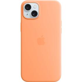 Apple Silicone Case s MagSafe pro iPhone 15 Plus - sorbetově oranžový