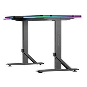 Herní stůl ULTRADESK IRON, 132,5 x 60,5 cm černá barva
