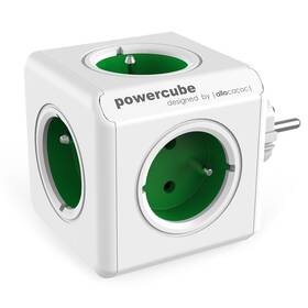 Rozbočovací zásuvka Powercube Original 5x zásuvka bílá/zelená