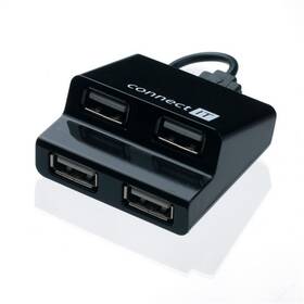 USB Hub Connect IT (CI-108) USB 2.0 / 4x USB 2.0 (CI-108) černý