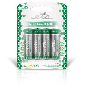Baterie nabíjecí ETA AA, HR06, 2600mAh, Ni-MH, blistr 4ks (R06CHARGE26004)