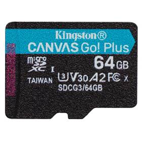 Paměťová karta Kingston Canvas Go! Plus MicroSDXC 64GB UHS-I U3 (170R/70W) (SDCG3/64GBSP)