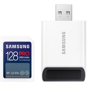 Paměťová karta Samsung SDXC PRO Ultimate 128GB (200R/130W) + USB adaptér (MB-SY128SB/WW)