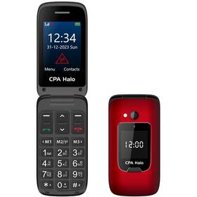 Mobilní telefon CPA Halo 25 Senior s nabíjecím stojánkem (CPA HALO 25 RED) červený