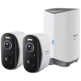 Kamerový systém Baseus Security N1 Plus 2K (2 ks + centrální stanice) bílá barva
