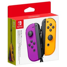 Bezdrátový ovladač Nintendo Joy-Con Pair Neon Purple/Neon Orange 
