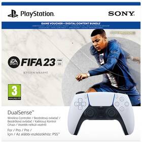 Ovladač Sony DualSense Wireless pro PS5 + FIFA 23 (PS719440192) bílý