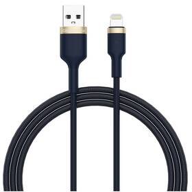 Kabel GoGEN USB-A / Lightning, 1m, opletený (LIGHTN100MM07) modrý