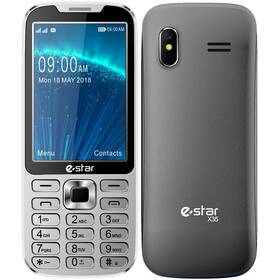 Mobilní telefon eStar X35 stříbrná barva
