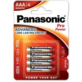Baterie alkalická Panasonic Pro Power AAA, LR03, blistr 4ks (LR03PPG/4BP)