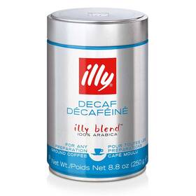 Káva mletá Illy bez kofeinu 250 g 
