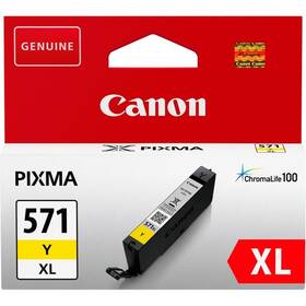 Inkoustová náplň Canon CLI-571XL Y, 715 stran (0334C001) žlutá