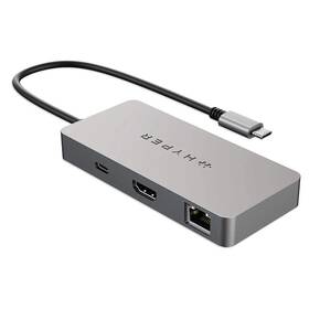 USB Hub HyperDrive 5v1 USB-C Hub (WWCB) (HY-HDMB2) stříbrný
