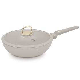 Pánev WOK Berlinger Haus BH-8064, 28 cm, poklice bílá barva

