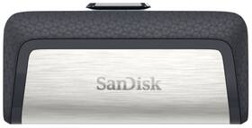 USB Flash SanDisk Ultra Dual 256 GB OTG USB-C/USB 3.1 (SDDDC2-256G-G46) černý/stříbrný