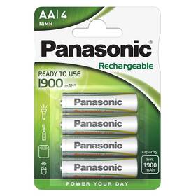 Baterie nabíjecí Panasonic Ready to use AA, HR06, 1900mAh, Ni-MH, blistr 4ks (HHR-3MVE/4BP)