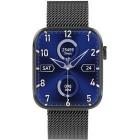 Chytré hodinky ARMODD Squarz 11 Pro černá s kovovým řemínkem + silikonový řemínek (9074)