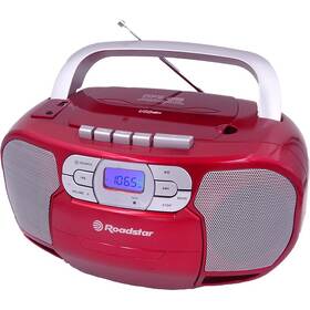 Radiomagnetofon s CD Roadstar RCR-4635UMP červený
