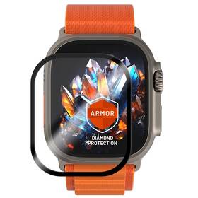 Tvrzené sklo FIXED Armor s aplikátorem pro Apple Watch Ultra 49mm černá barva
