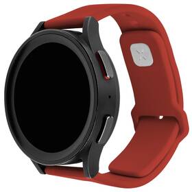 Řemínek FIXED Silicone Sporty Strap s Quick Release 20mm červená barva
