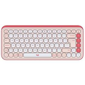 Klávesnice Logitech POP ICON, US layout růžová barva
