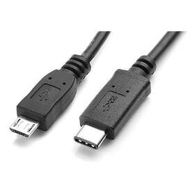Kabel AQ USB 3.1 USB-C samec - USB Micro-B samec , 1 m (xaqcc69010) černý