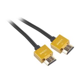 Kabel GoGEN HDMI 2.0, 5m, pozlacený, High speed, s ethernetem (GOGHDMI500MM03) černý