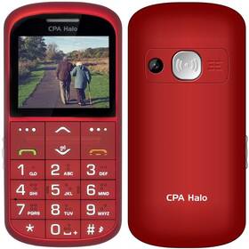 Mobilní telefon CPA Halo 11 Pro Senior s nabíjecím stojánkem (TELMY1011PRORE) červený
